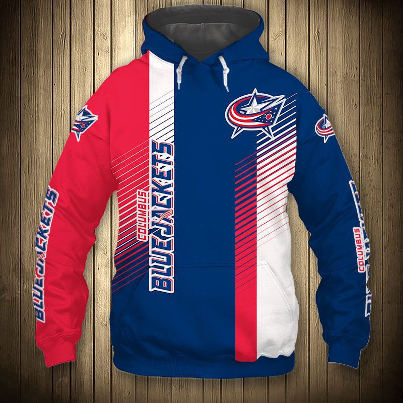 Columbus Blue Jackets Hoodie 3D Cute Design Pullover Nhl
