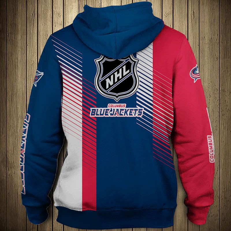 Columbus Blue Jackets Hoodie 3D Cute Design Pullover Nhl - Image 2