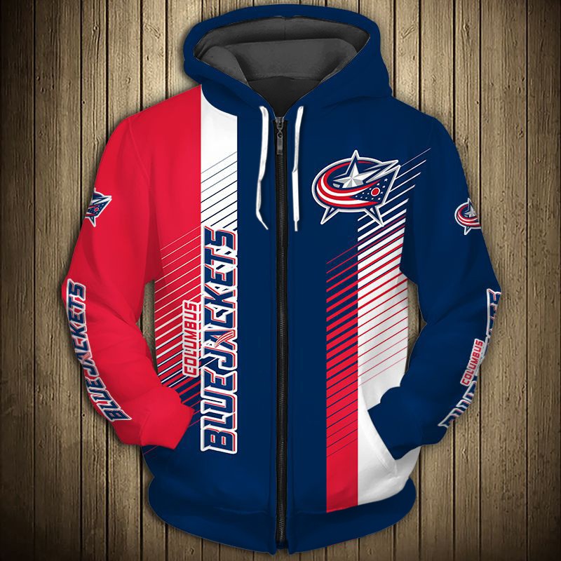Columbus Blue Jackets Hoodie 3D Cute Design Pullover Nhl - Image 3
