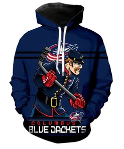 Columbus Blue Jackets Hoodie 3D Ultra-Cool Long Sleeve Gift for Fans