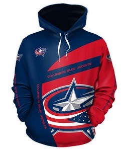 Columbus Blue Jackets Hoodie 3D Zip Hoodie Gift for Fans