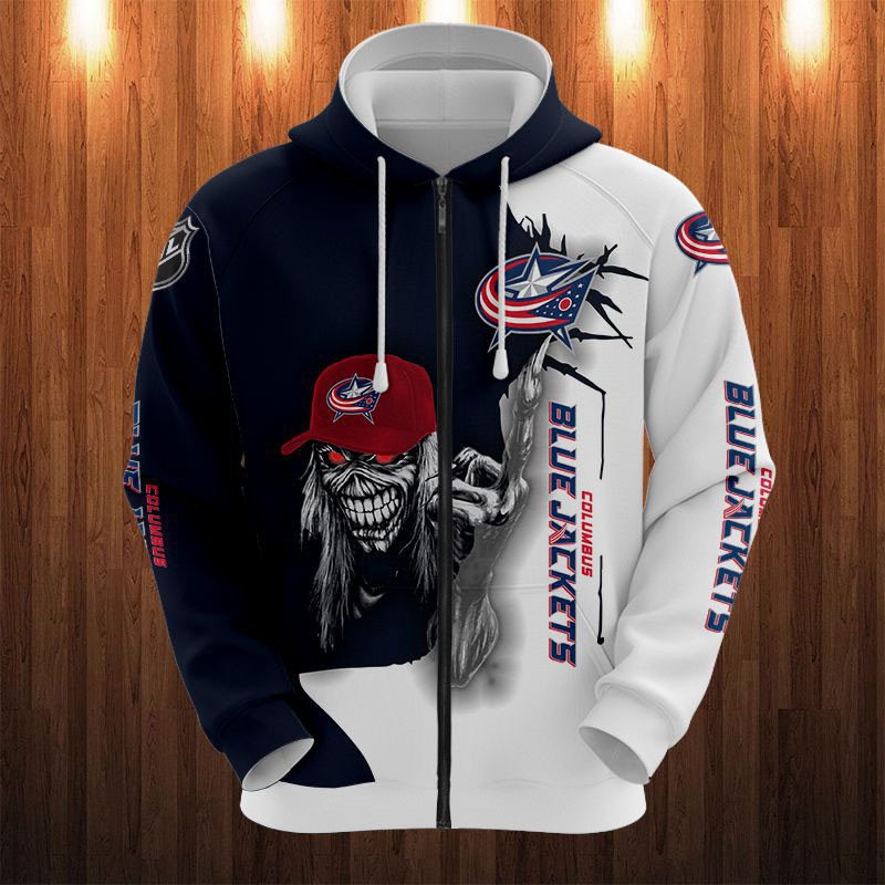 Columbus Blue Jackets Hoodie Ultra Death Graphic Gift for Halloween - Image 3