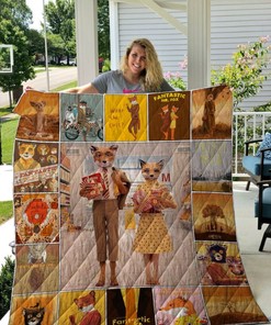 Comedy Fantastic Mr. Fox Poster Quilt Blanket Bedding Set