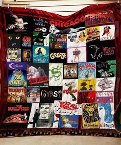 Confessions Of A Theatre Lo Broadways Quilt Blanket Bedding Set