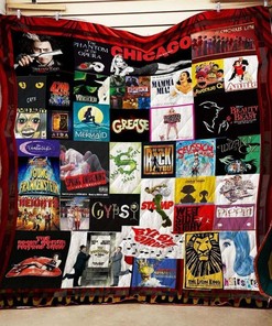 Confessions Of A Theatre Lover Broadways Quilt Blanket Bedding Set