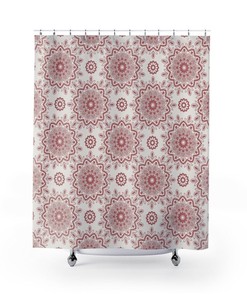Contemporary Mandala Shower Curtain College Dorm Decor, Bathroom Decor