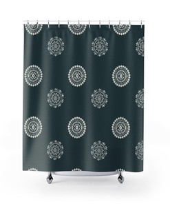 Contemporary Shower Curtain Bathroom Decor, House Warming Gift