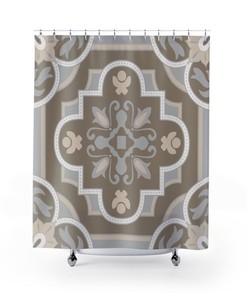 Contemporary Shower Curtain College Dorm Decor