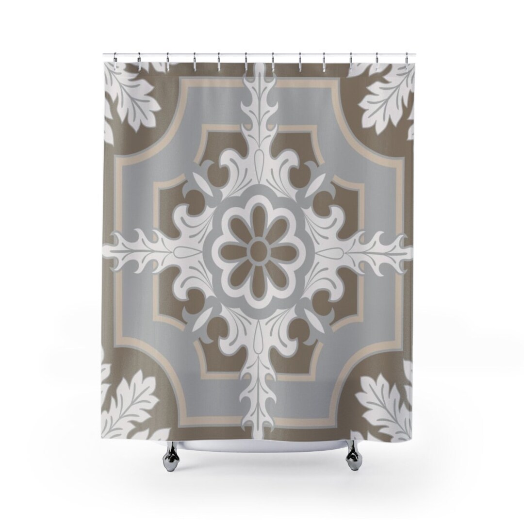 Contemporary Shower Curtain College Dorm Decor, Bathroom Decor