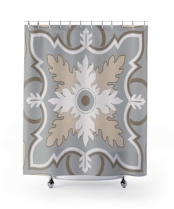 Contemporary Shower Curtain College Dorm Decor, Bathroom Decor House Warming Gift