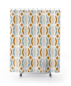 Contemporary Shower Curtain College Dorm Decor, Bathroom Decor, House Warming Gift Bath Curtain