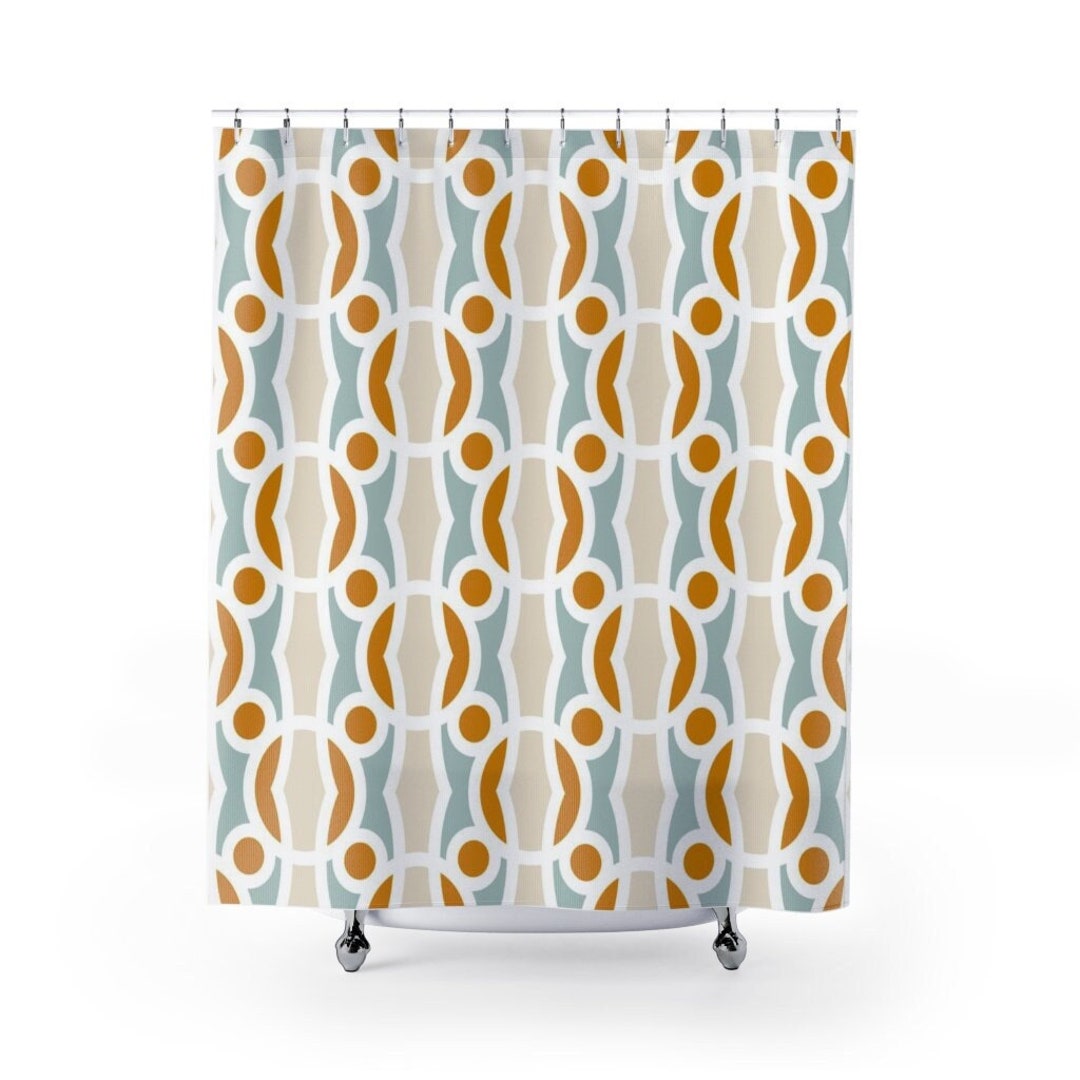 Contemporary Shower Curtain College Dorm Decor, Bathroom Decor, House Warming Gift Bath Curtain