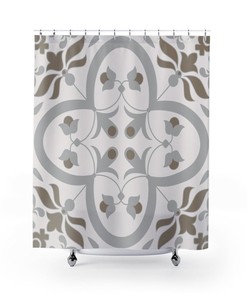 Contemporary Shower Curtain College Dorm Decor, House Warming Gift