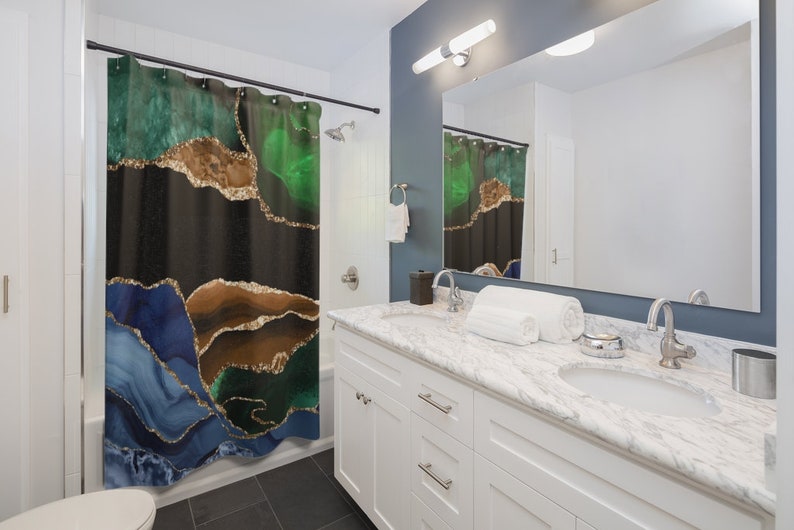 Contemporary Shower Curtain For Home Decor - Image 2