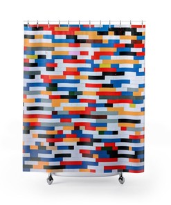 Contemporary Shower Curtain Restroom Decor, Bathroom Decor