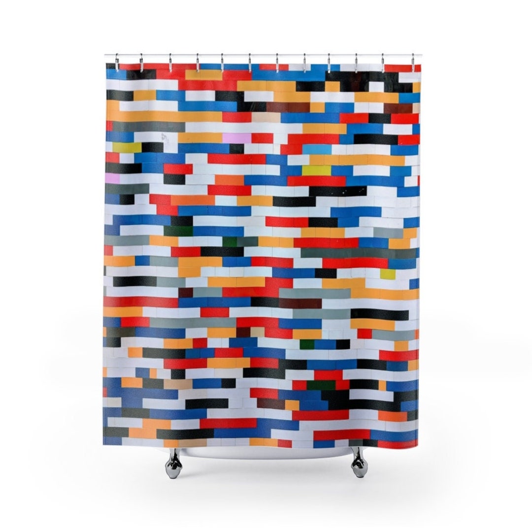 Contemporary Shower Curtain Restroom Decor, Bathroom Decor