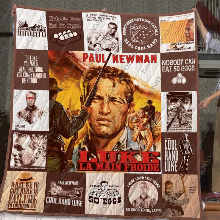 Cool Hand Luke Quilt Blanket Bedding Set For Fans