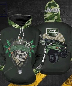 Cool Jeep Skull 3D All Print Hoodie