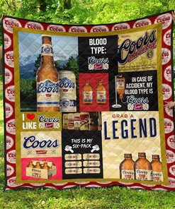 Coors Banquet Funny Gift For Beer Lover Quilt