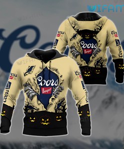 Coors Banquet Hoodie 3D Pumpkin Halloween Gift For Beer Lovers