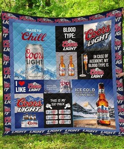 Coors Light Funny Gift For Beer Lover Quilt