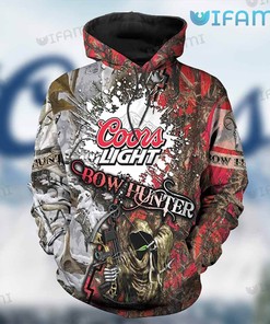 Coors Light Hoodie 3D Bow Hunter Gift For Beer Lovers