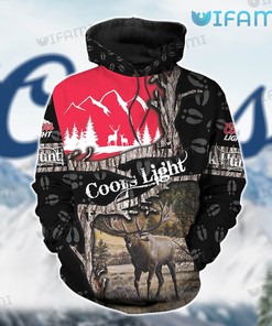 Coors Light Hoodie 3D Deer Hunting Gift For Beer Lovers