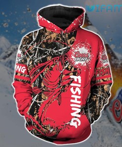 Coors Light Hoodie 3D Fishing Red Gift For Beer Lovers