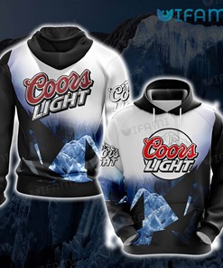 Coors Light Hoodie 3D Mountain Cold Refreshment Beer Lovers Gift