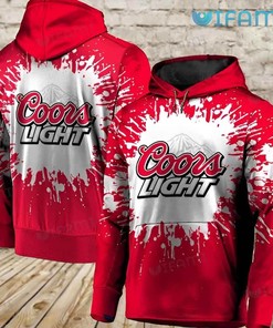 Coors Light Hoodie 3D Paint Splash Beer Lovers Gift
