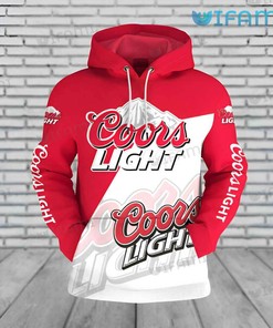 Coors Light Hoodie 3D Red White Gift For Beer Lovers
