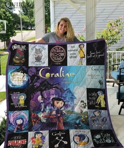 Coraline Animation Movie Plus Size Quilt Blanket