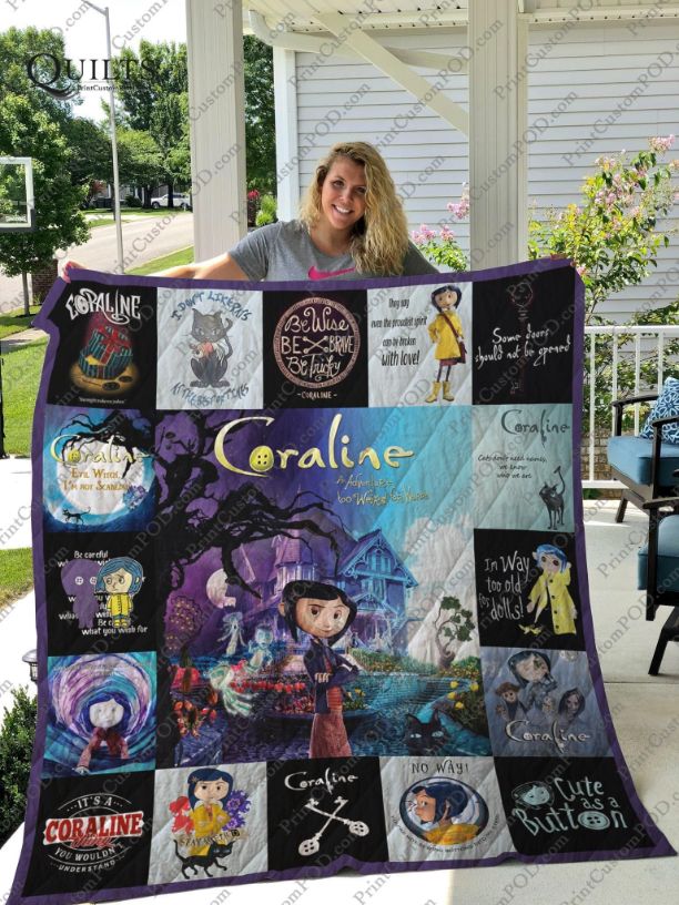 Coraline Animation Movie Plus Size Quilt Blanket