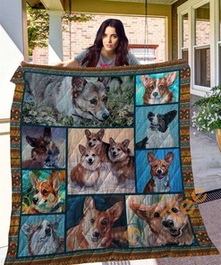 Corgi 10 Quilt Blanket Bedding Set