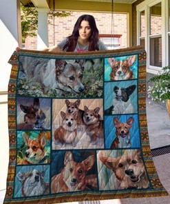 Corgi Great Quilt Blanket Bedding Set for Home Décor