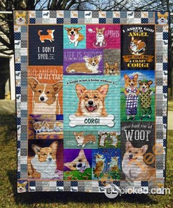 Corgi Lover Quilt Blanket Bedding Set