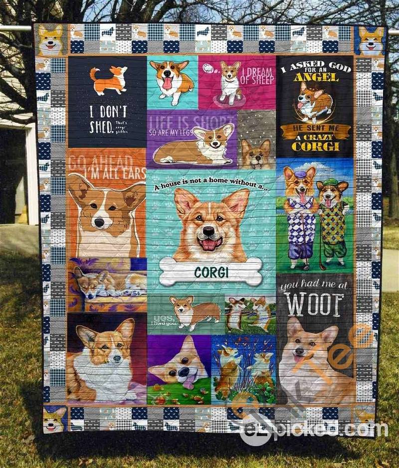 Corgi Lover Quilt Blanket Bedding Set