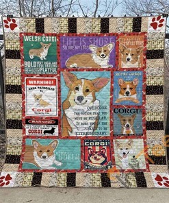 Corgi Quilt Blanket Bedding Set