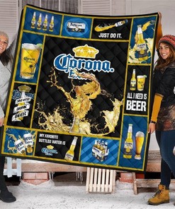 Corona Extra All I Need Beer Lover Gift Quilt
