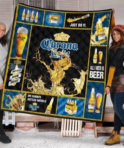 Corona Light All I Need Is Beer Gift Idea Quilt