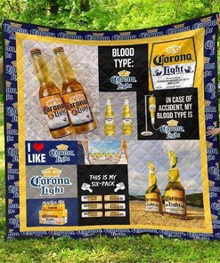 Corona Light Funny Gift For Beer Lover Quilt