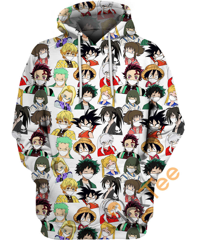 Corona Virus Anime Hoodie 3D
