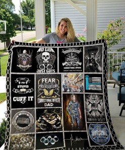 Correction Officer I Can't Fix Stupid But I Can Cuff It Quilt Blanket Bedding Set