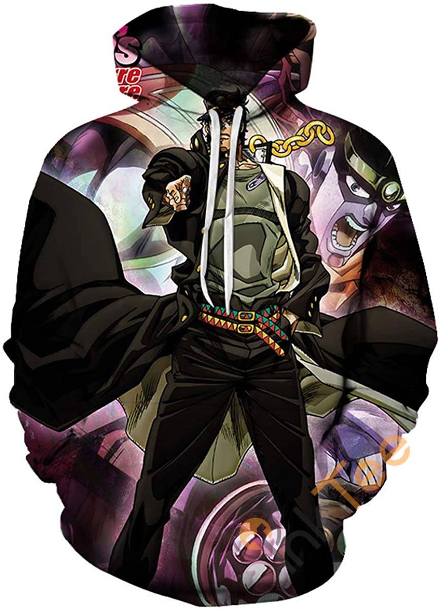 Cosplay Jojo's Bizarre Adventure Print Pullover With Front Pocket Hoodie All Over Print Hoodie 3D 11