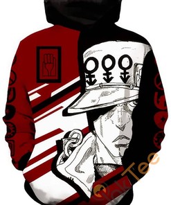 Cosplay Jojo's Bizarre Adventure Print Pullover With Front Pocket Hoodie All Over Print Hoodie 3D 3