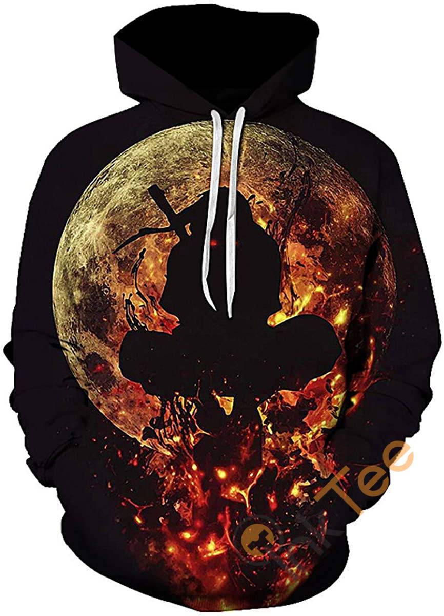 Cosplay Naruto Print Pullover With Front Pocket All Over Print Hoodie 3D 12