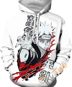 Cosplay Naruto Print Pullover With Front Pocket All Over Print Hoodie 3D 13