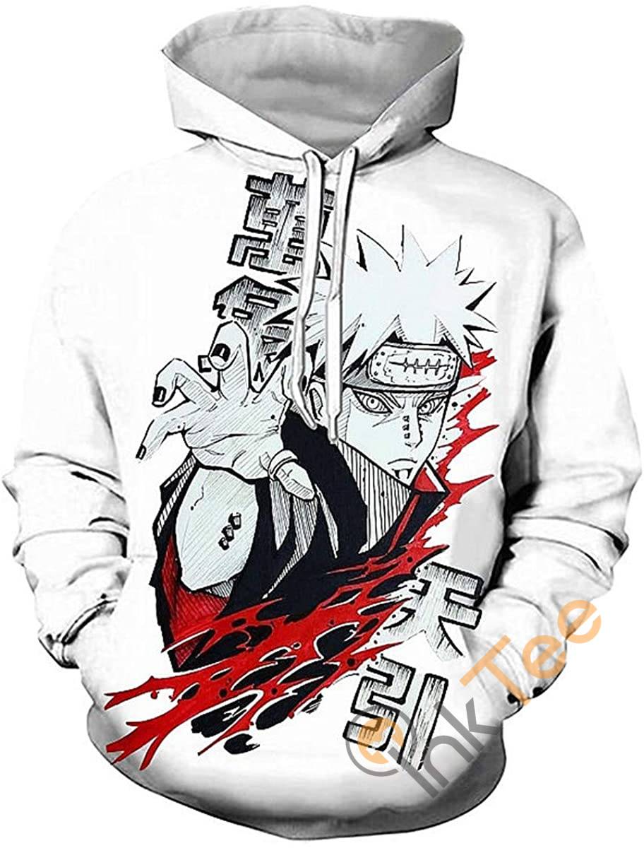 Cosplay Naruto Print Pullover With Front Pocket All Over Print Hoodie 3D 13