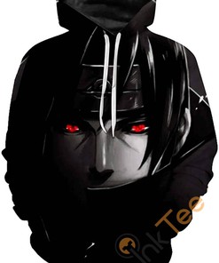 Cosplay Naruto Print Pullover With Front Pocket All Over Print Hoodie 3D 14
