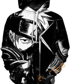 Cosplay Naruto Print Pullover With Front Pocket All Over Print Hoodie 3D 4